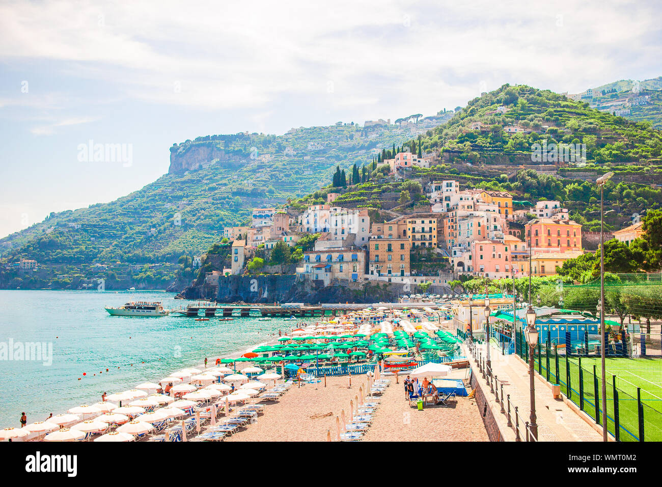 Famous and beautiful Amalfi town on Amalfi Coast, Italy Stock Photo - Alamy