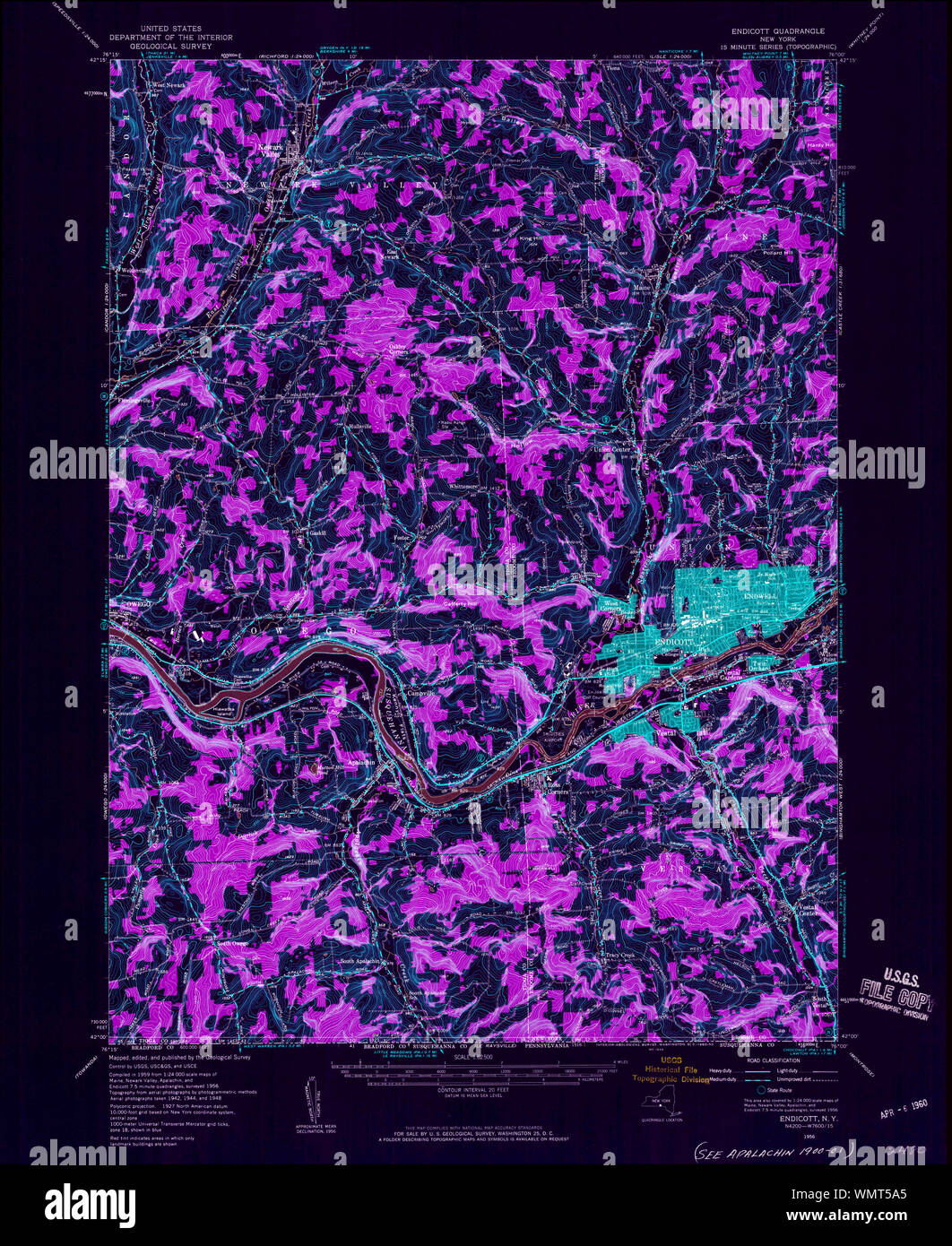 Endicott map hires stock photography and images Alamy