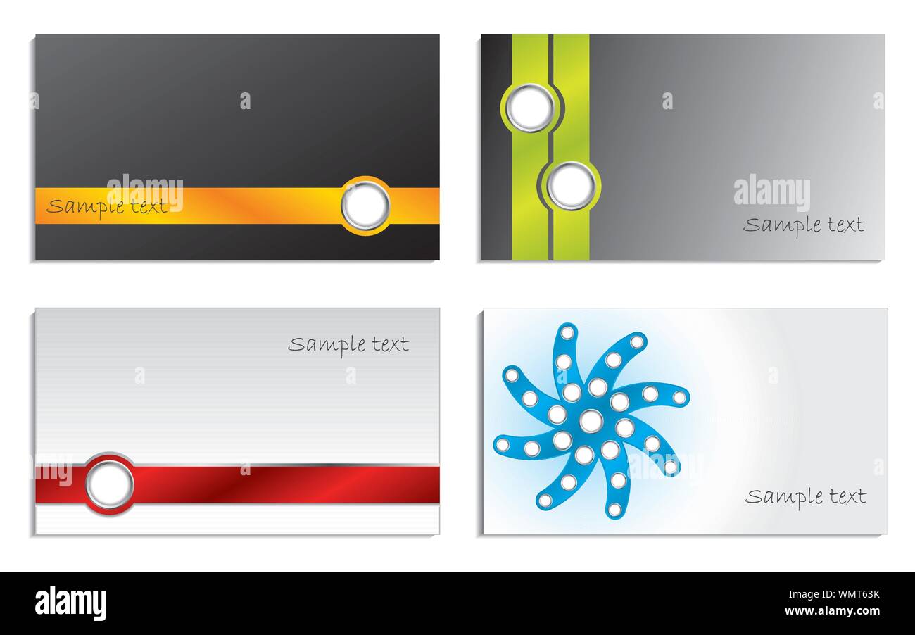 Abstract business cards Stock Vector Image & Art - Alamy
