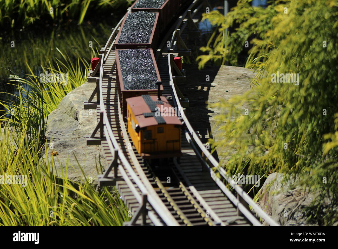 Railroad Track Model Stock Photo
