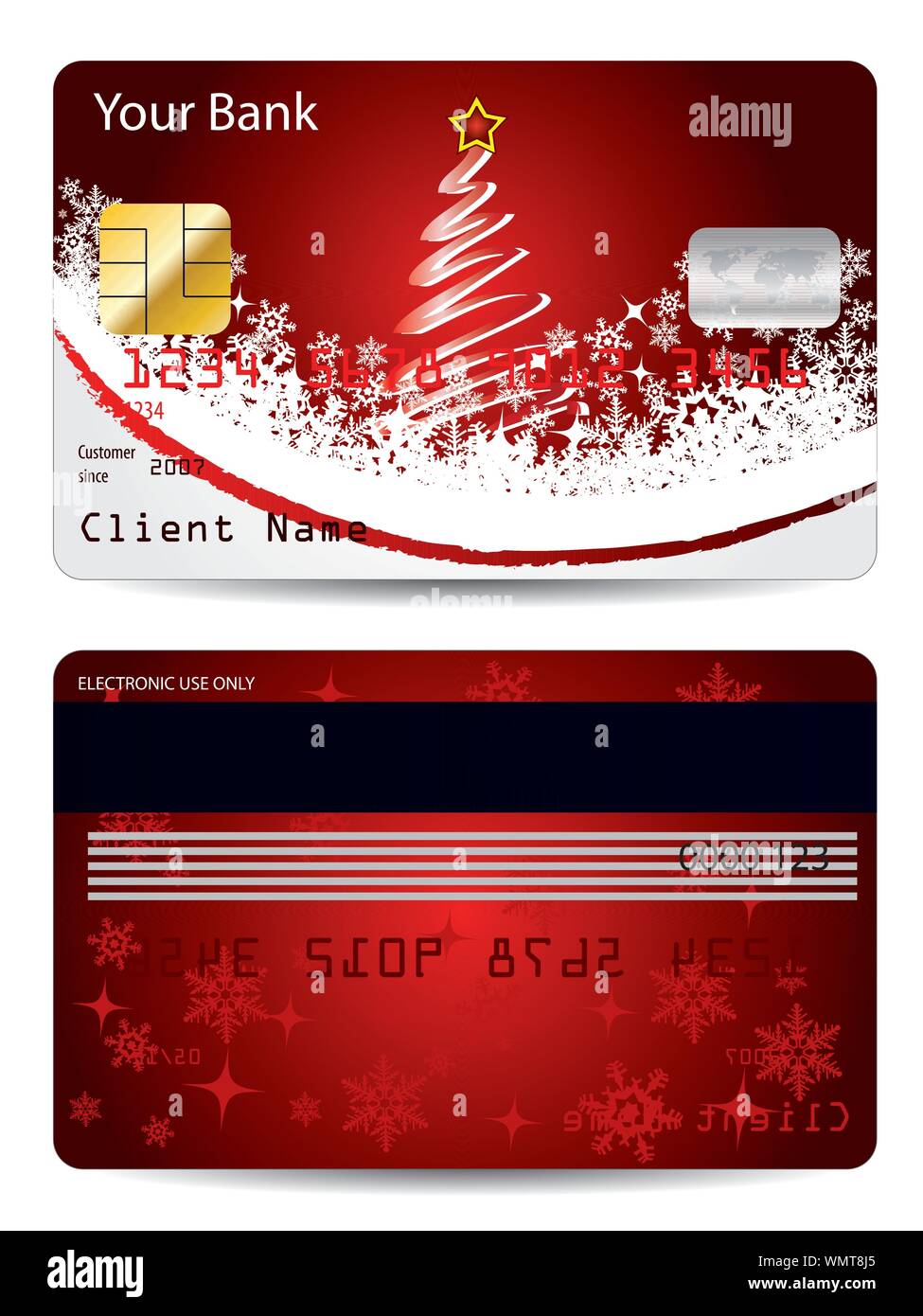 Christmas credit card design Stock Vector Image & Art Alamy
