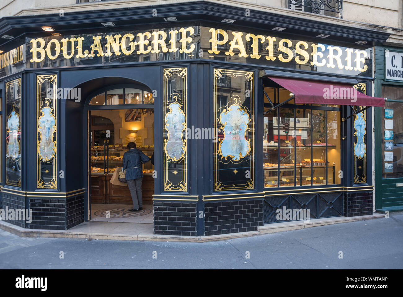 Paris, Boulangerie, Patisserie, Bäckerei - Paris, Bakery Stock Photo