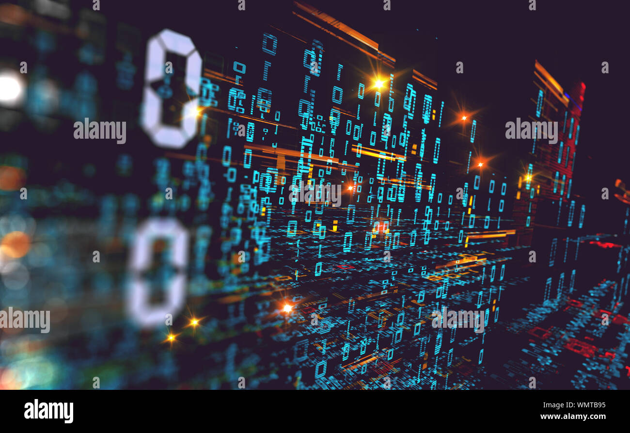 Wallpaper of binary code concept pattern and big data  and  source  background of technology, science and cloud computer  Stock Photo - Alamy
