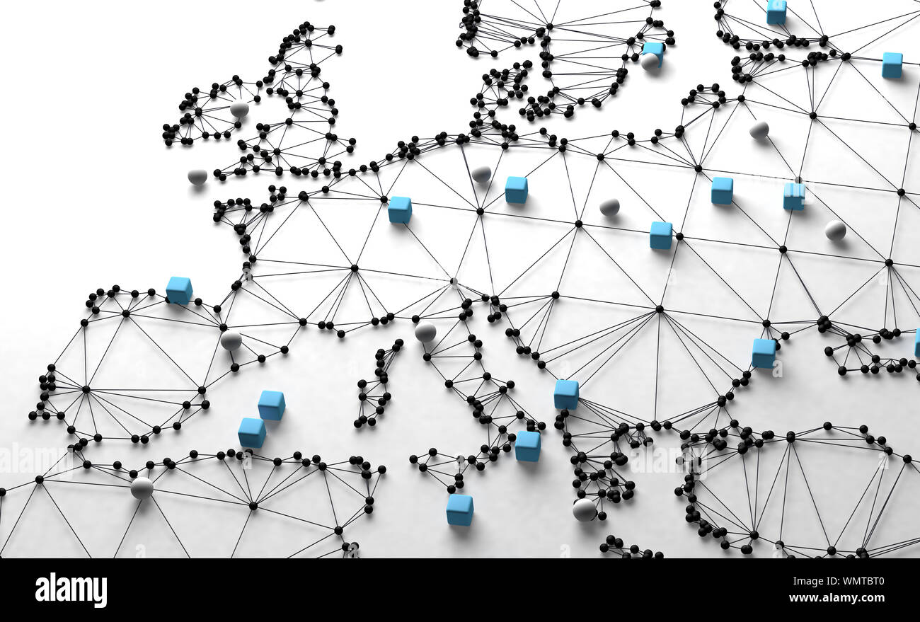 World map and networking.3d illustration and concept of international