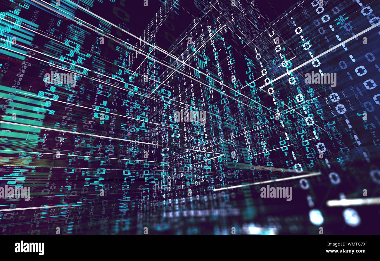 Wallpaper of binary code concept pattern and big data  and  source  background of technology, science and cloud computer  Stock Photo - Alamy