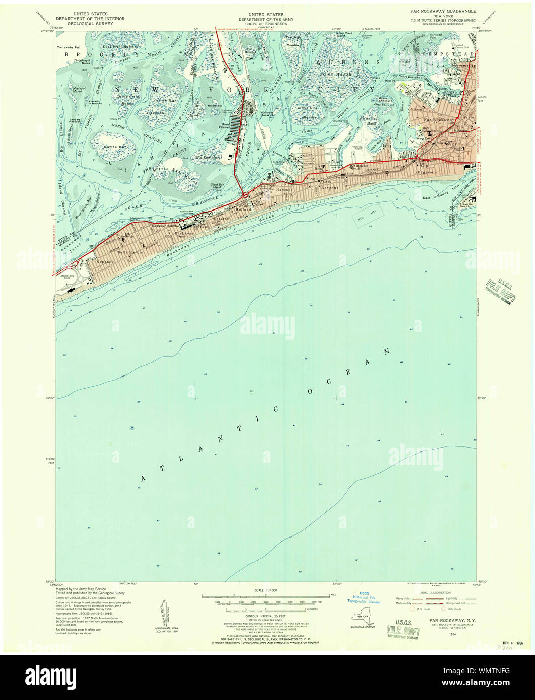 New York NY Far Rockaway 138137 1954 24000 Restoration Stock Photo - Alamy