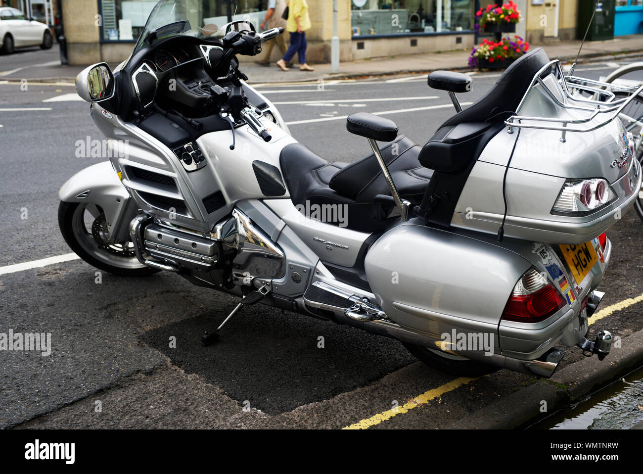 Side view of a Honda Goldwing 1800 A-6 2007 Stock Photo