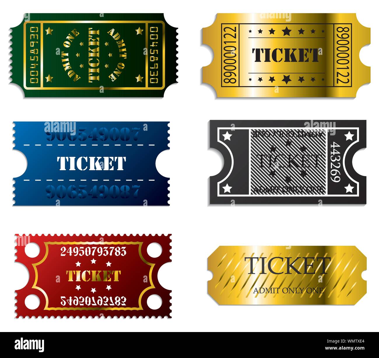 Numbered badge Stock Vector Images - Alamy