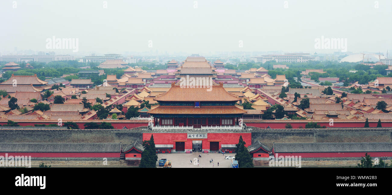 View Of Forbidden City Stock Photo