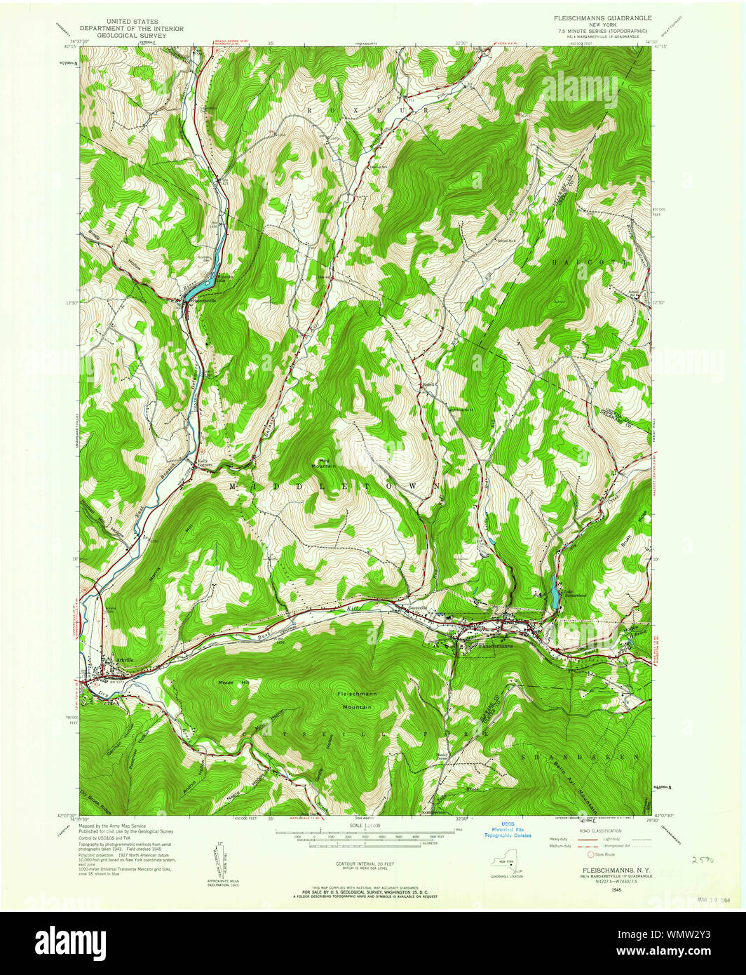New York NY Fleischmanns 138238 1945 24000 Restoration Stock Photo Alamy