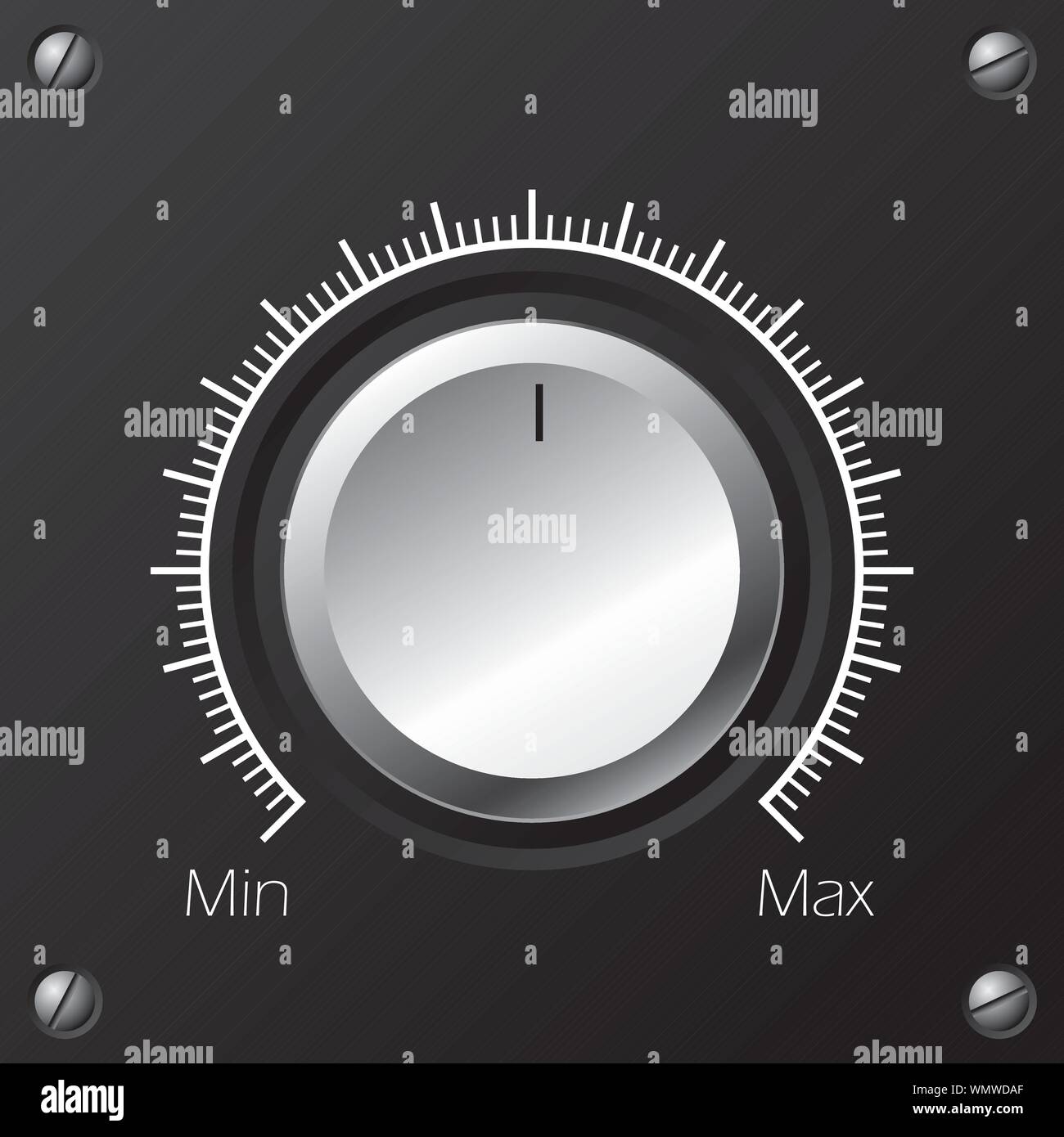 Volume knob with calibration Stock Vector Image & Art Alamy