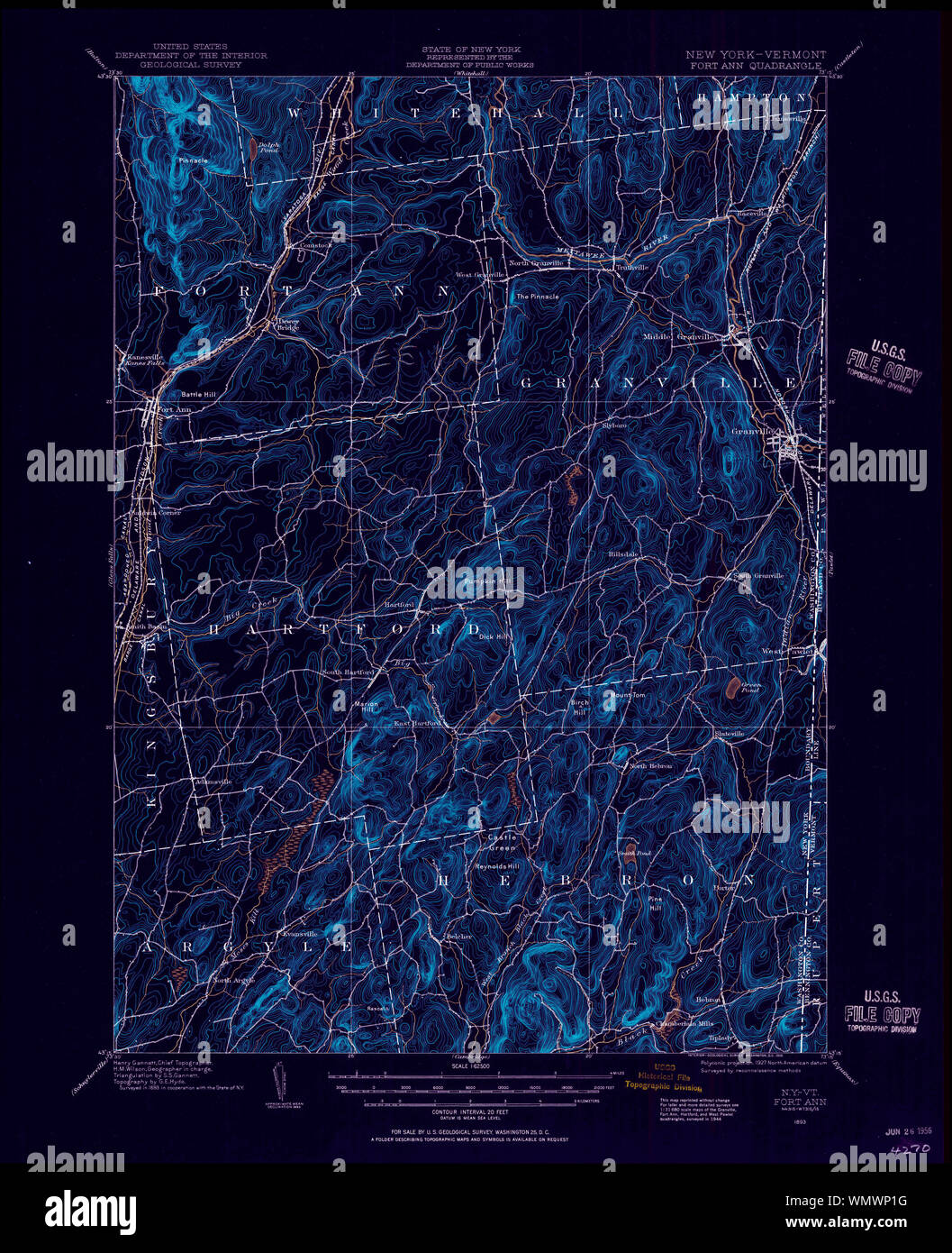 Fort ann map hires stock photography and images Alamy