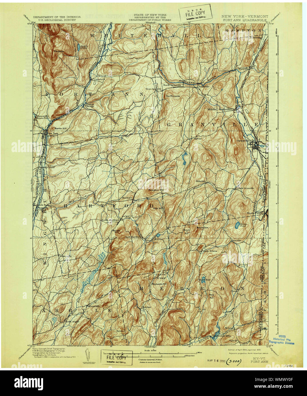 Map of fort ann hires stock photography and images Alamy