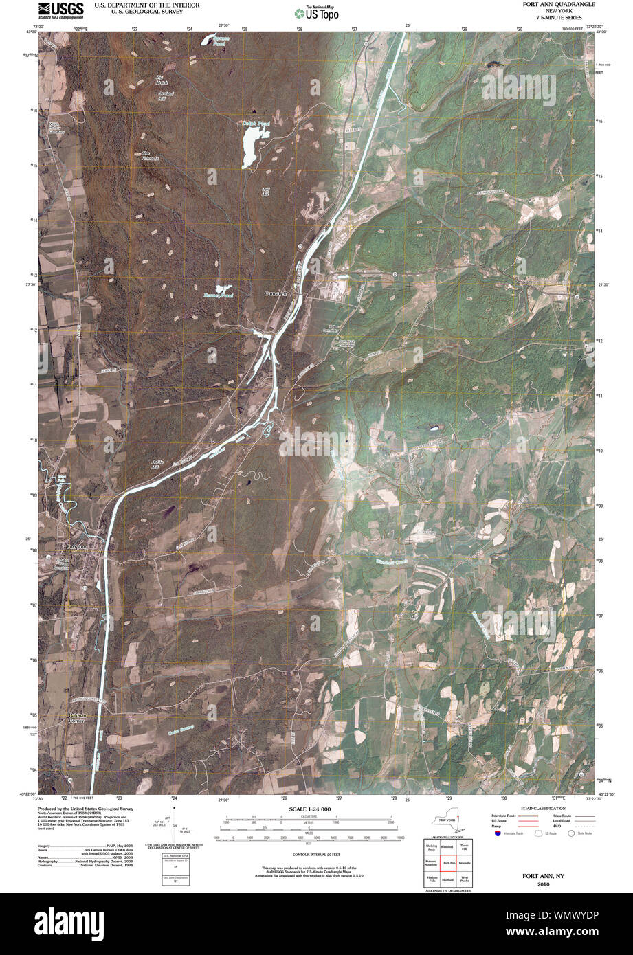 Fort ann new york map Cut Out Stock Images & Pictures Alamy