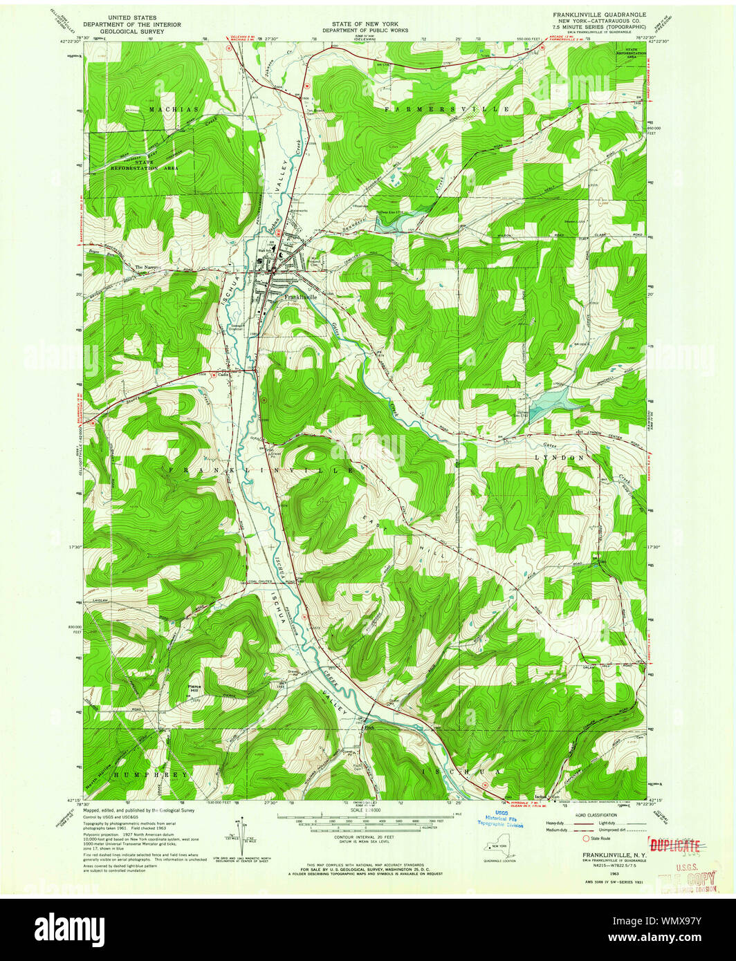 New York NY Franklinville 138166 1963 24000 Restoration Stock Photo Alamy