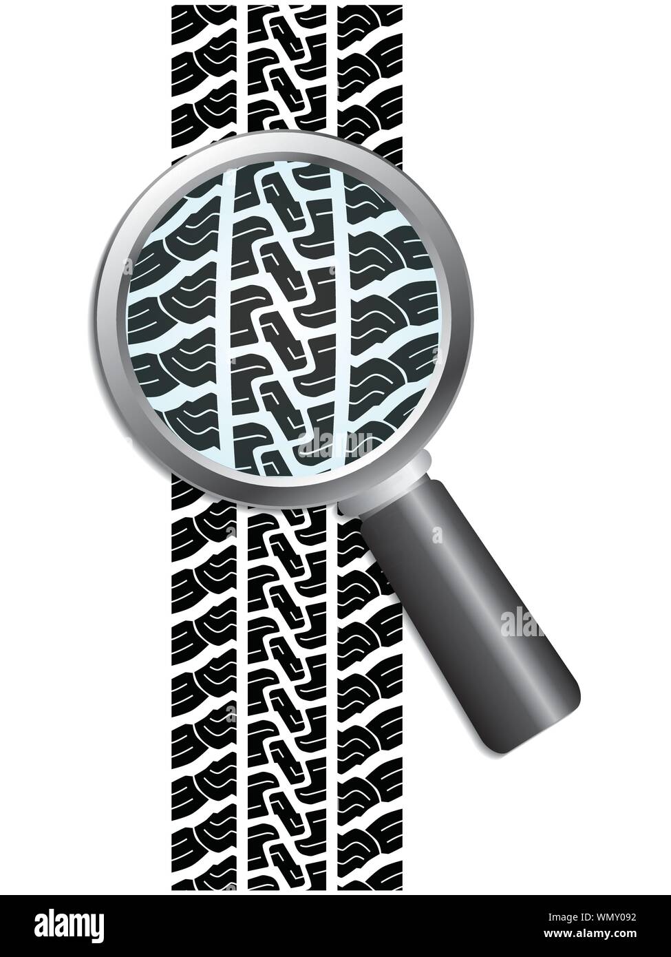 Close-up of tire Stock Vector