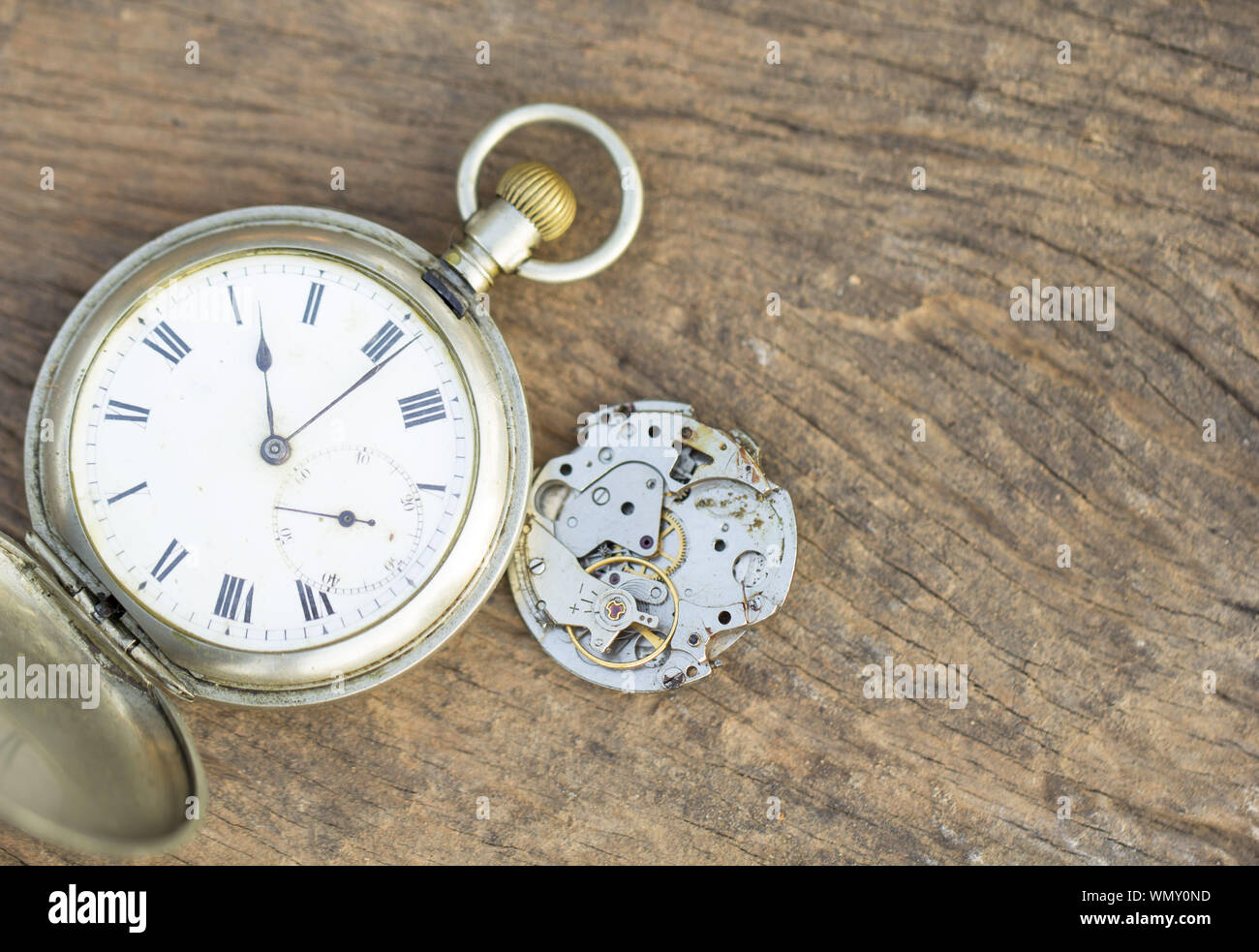 Shattered Broken Pocket Watch