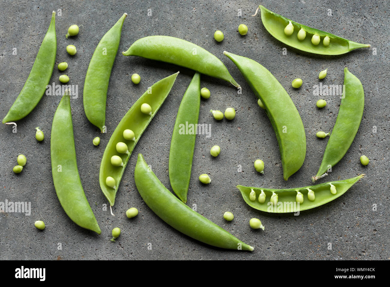 Close-up Of Green Peas Stock Photo