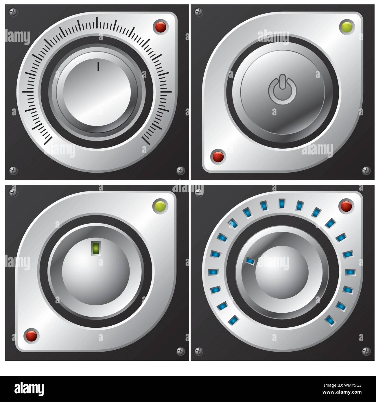 Volume, amplifier and button design Stock Vector Image & Art Alamy