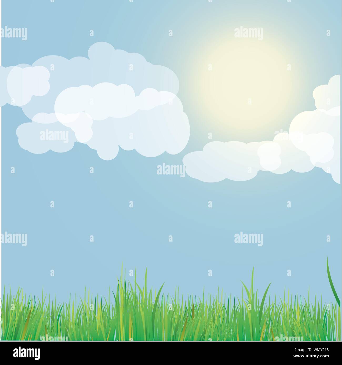 Nature background with blue sky . Vector Illustration Stock Vector ...