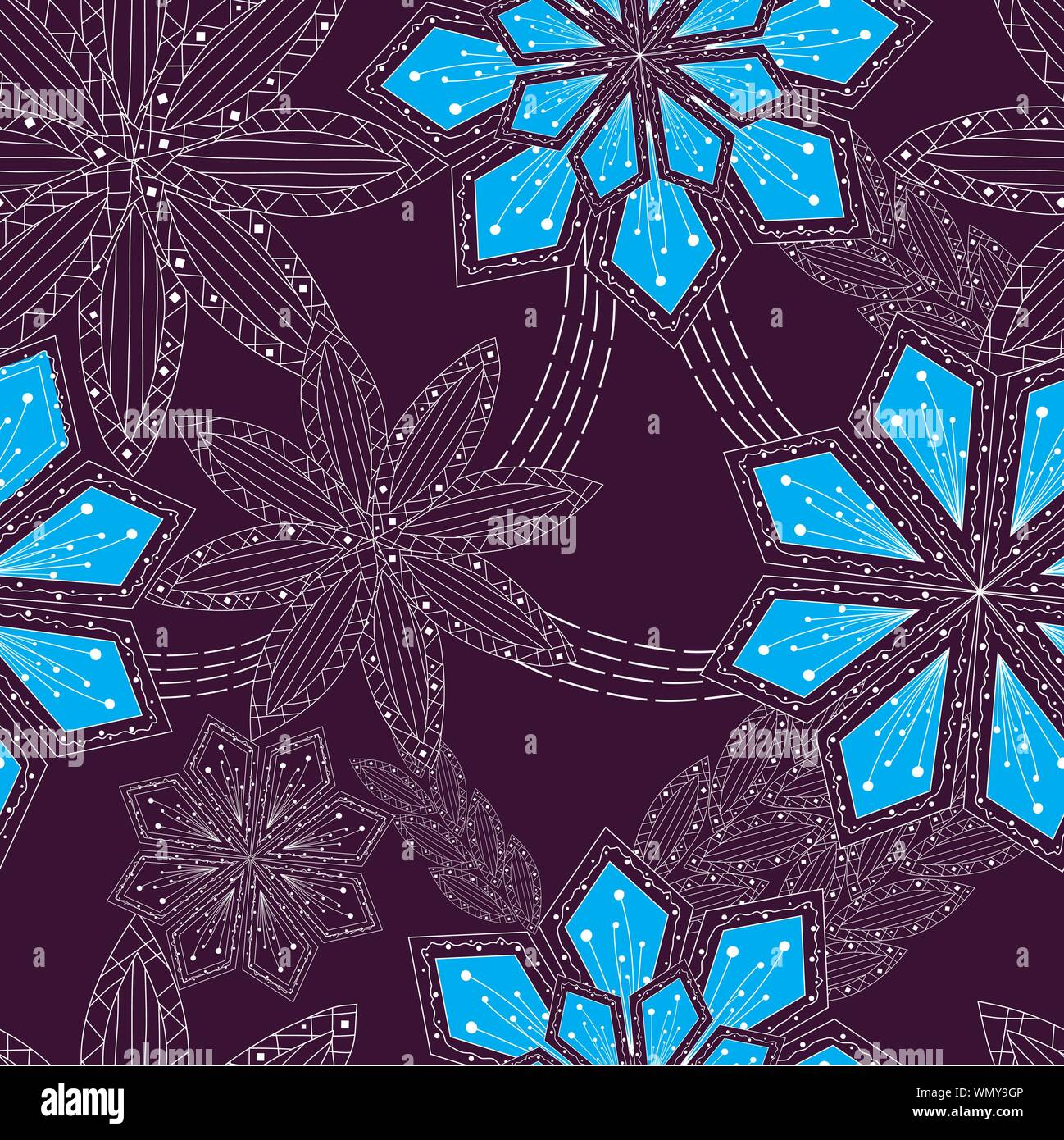 Ornament background with flowers , pattern (seamless Stock Vector Image ...