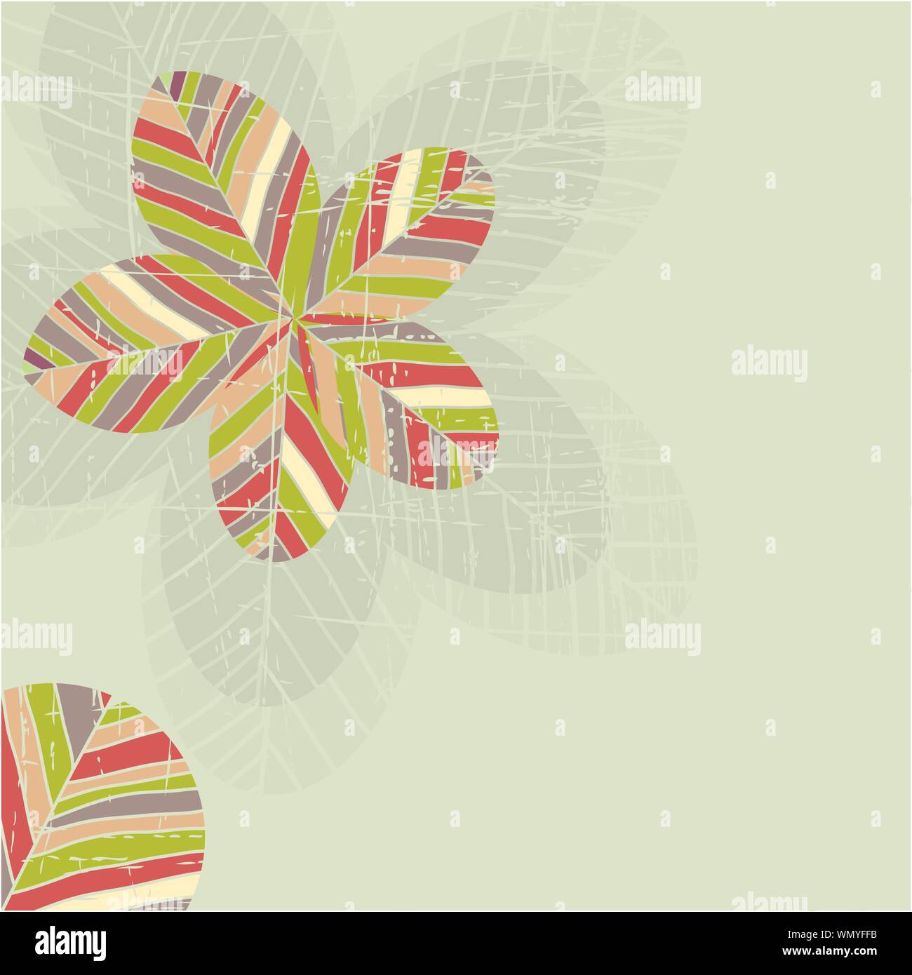 Background with abstract grunge flowers . Vector illustration Stock ...