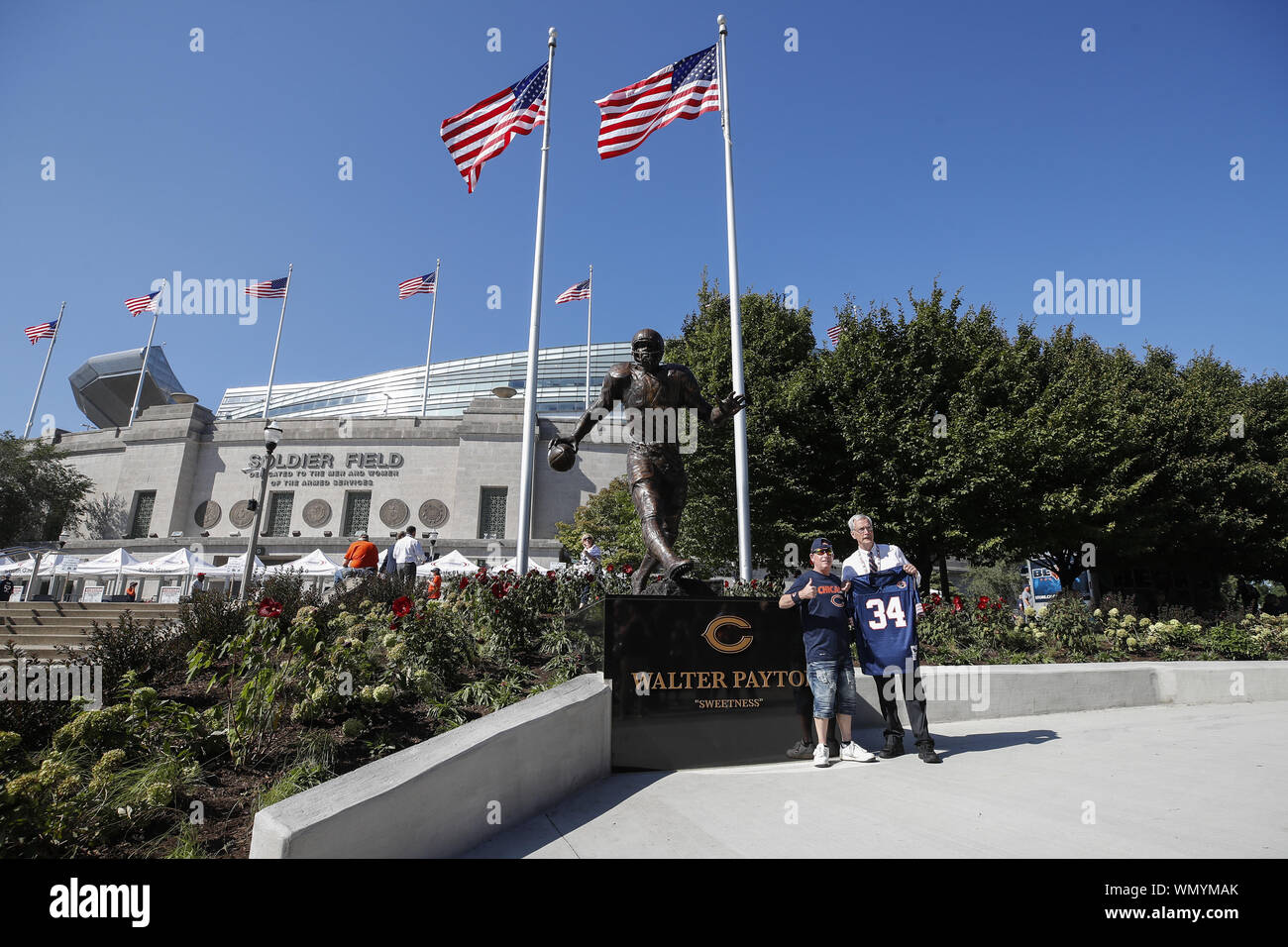 Chicago bears pro football hall of fame hires stock photography and