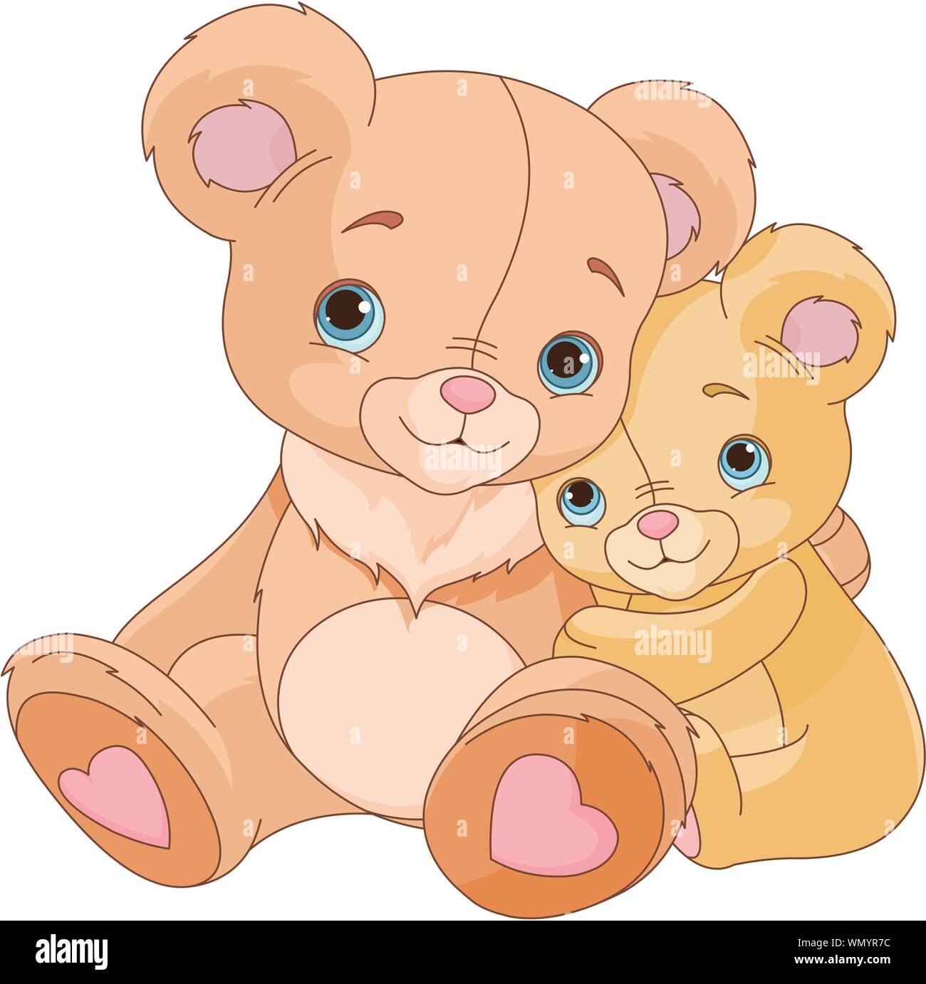 Hugging bears Stock Vector Image & Art - Alamy