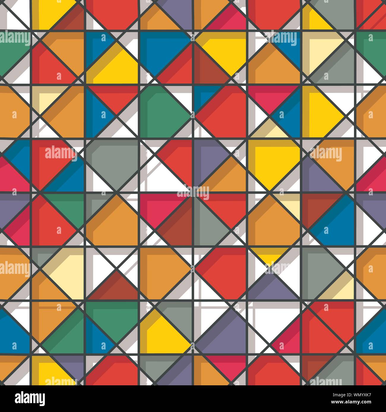 Stained glass seamless pattern Stock Vector Image & Art - Alamy