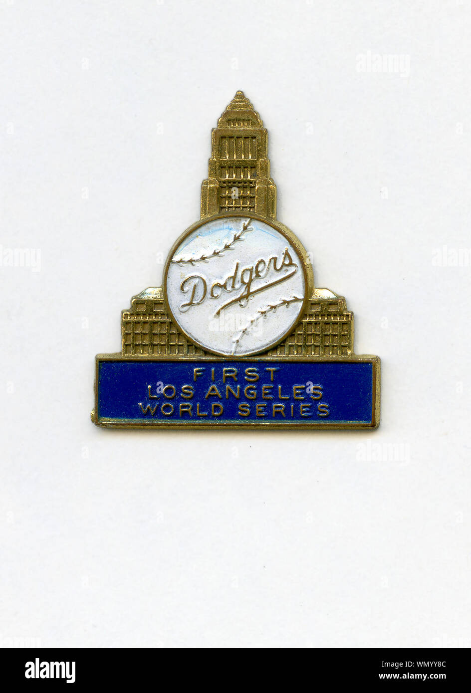 Vintage cartoon sticker souvenir for the Los Angeles Dodgers