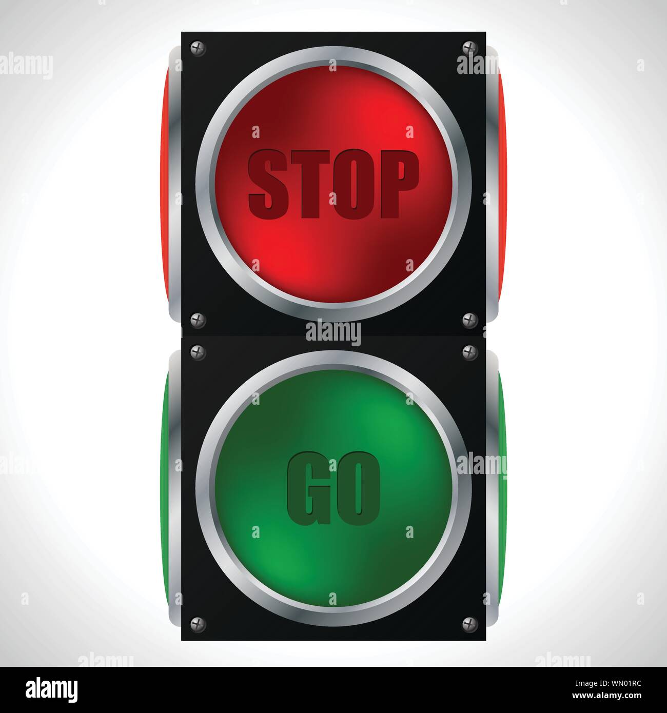 Stop and go traffic light Stock Vector Image & Art - Alamy