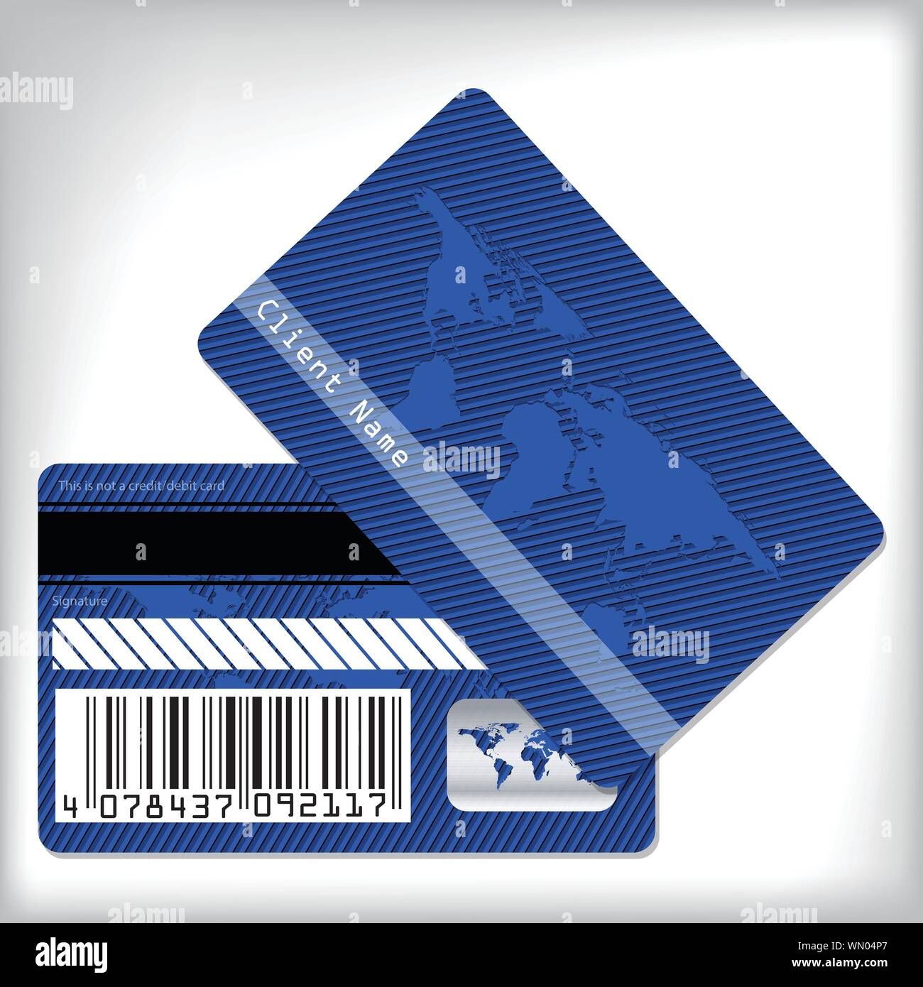 Blue loyalty card design Stock Vector Image & Art Alamy
