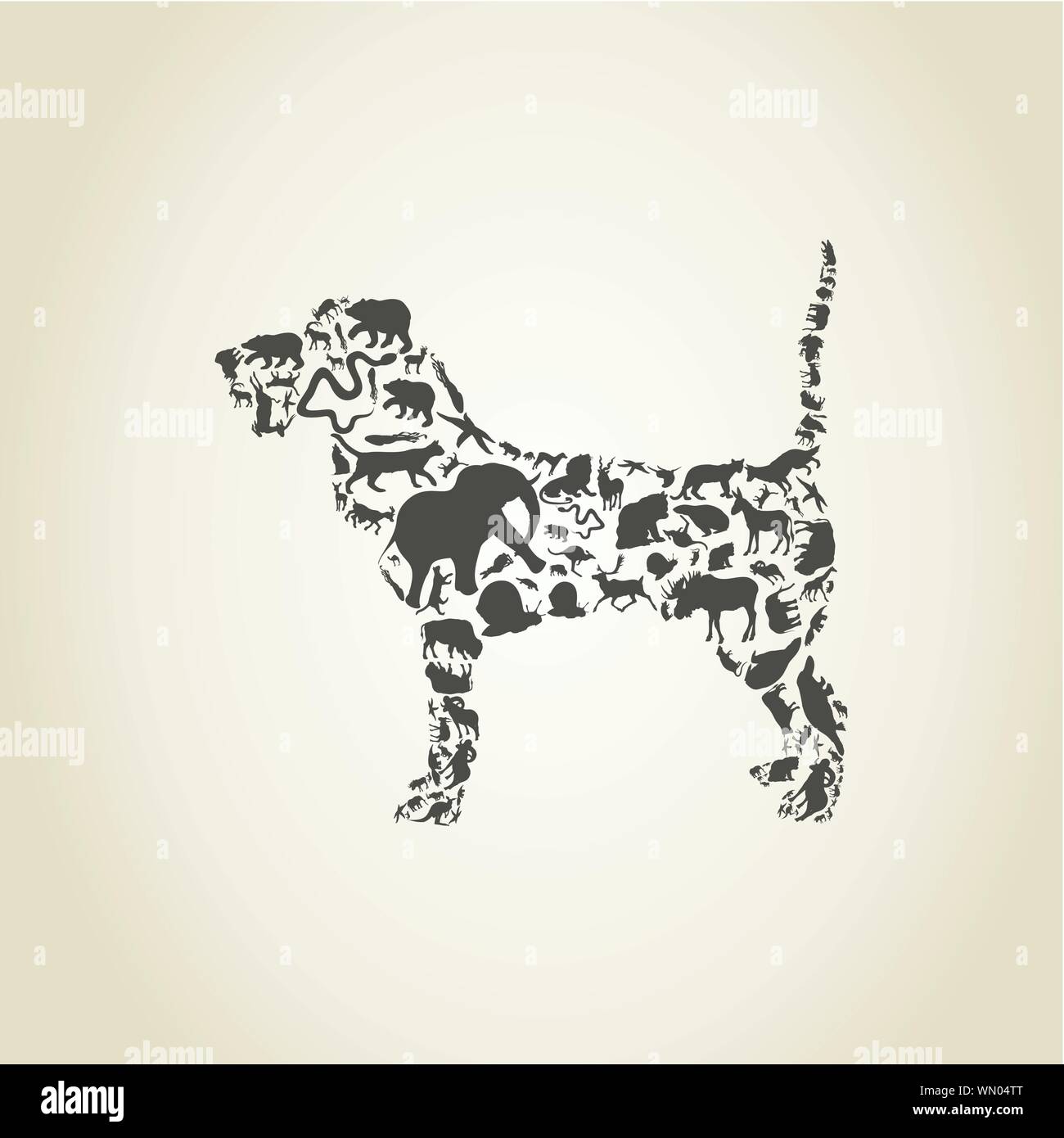 Dog an animal Stock Vector Image & Art - Alamy