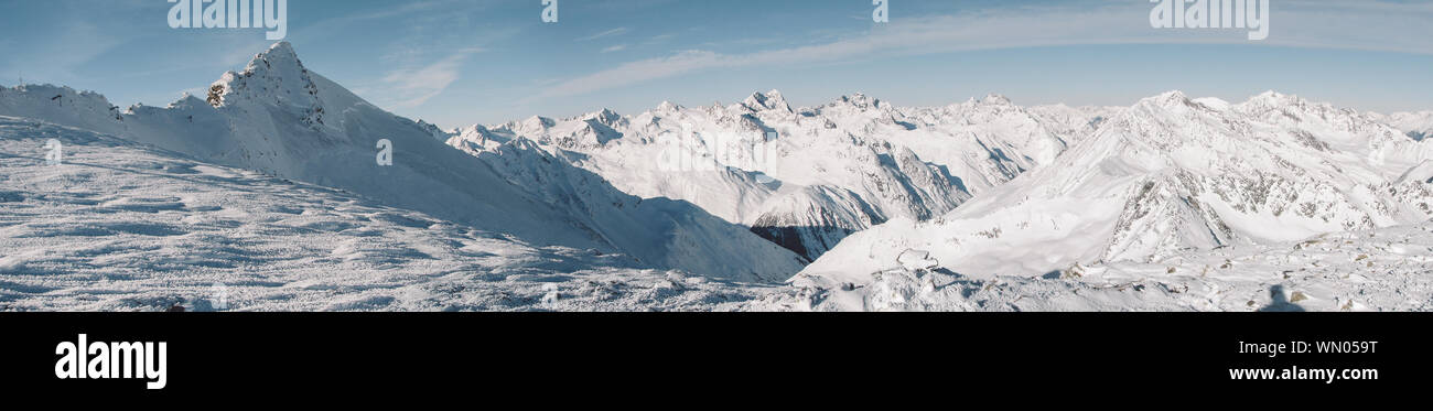 Scenic View Of Mountain Summit Stock Photo