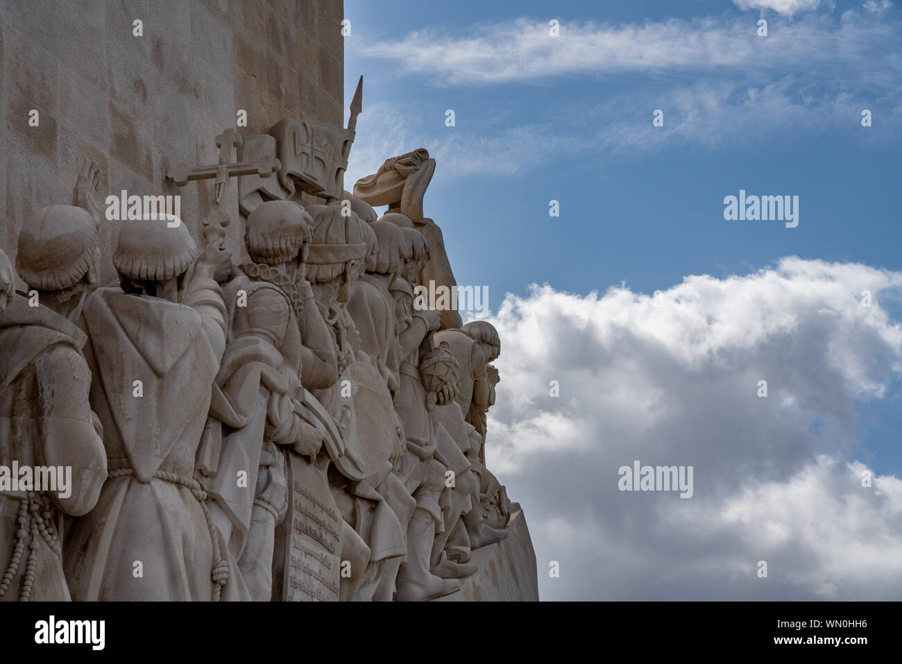 Monument of the Discoveries in Belem near Lisbon Stock Photo