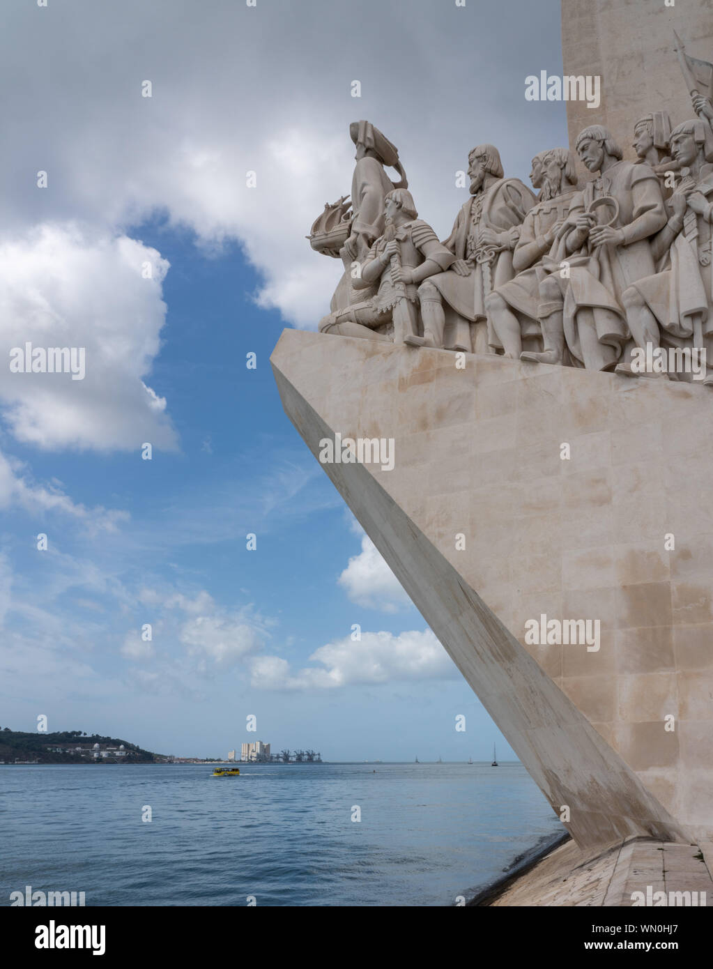 Monument of the Discoveries in Belem near Lisbon Stock Photo