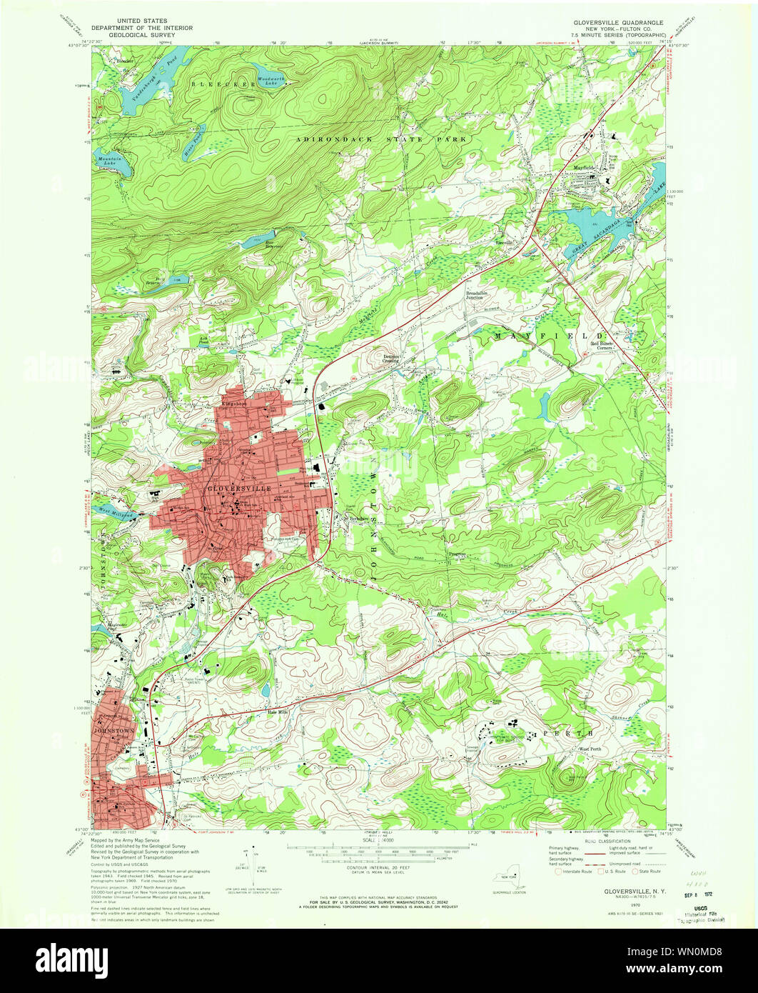 New York NY Gloversville 129564 1970 24000 Restoration Stock Photo Alamy