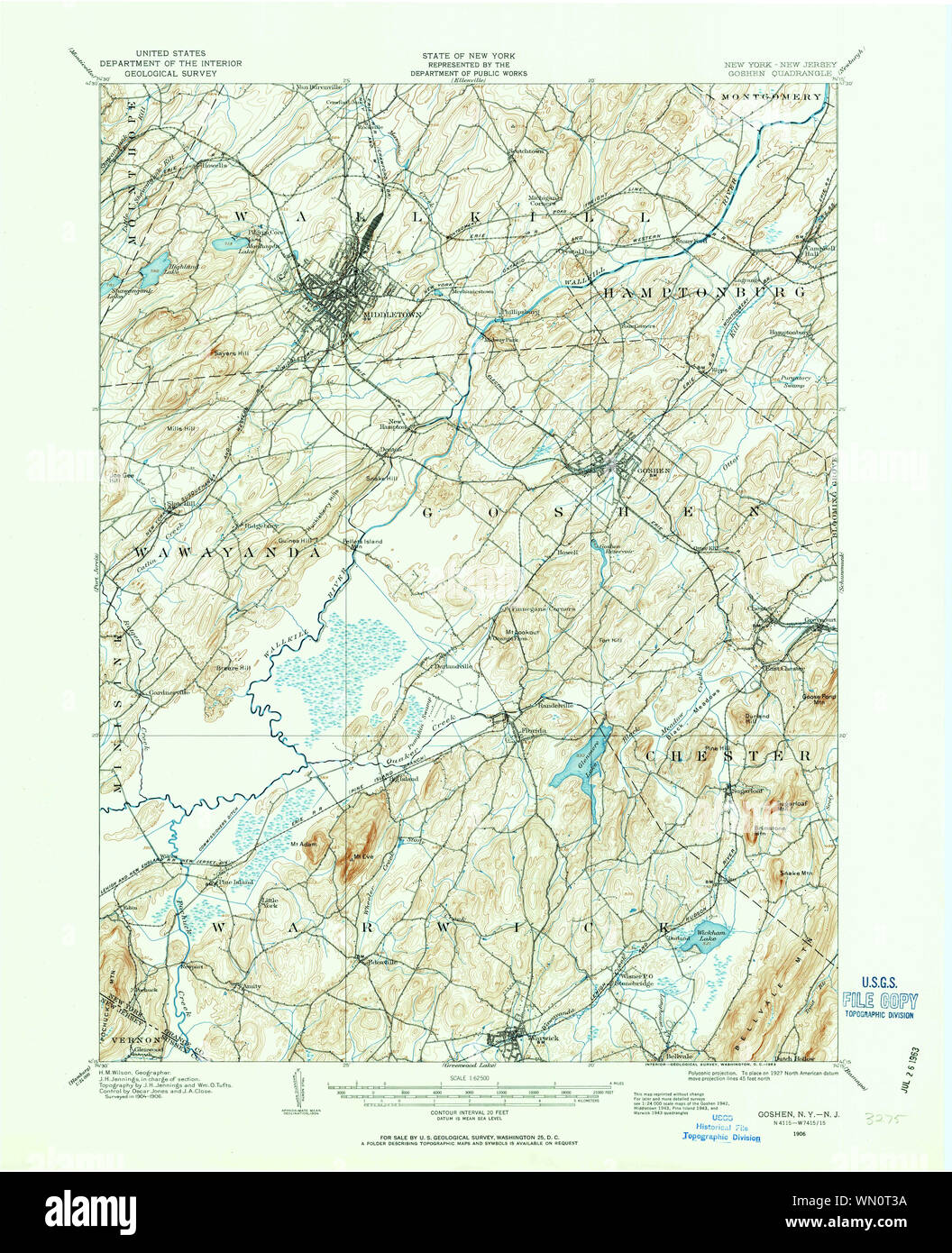 Map of goshen new york hires stock photography and images Alamy