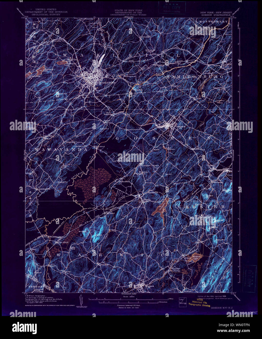 Map of goshen new york hires stock photography and images Alamy