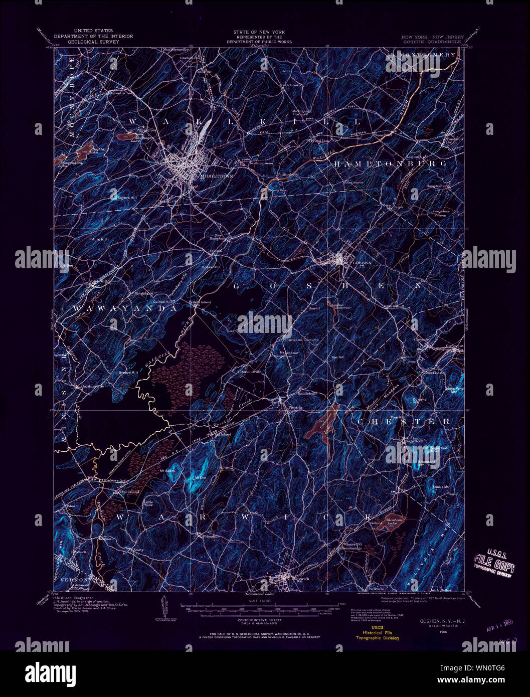 Map of goshen new york hires stock photography and images Alamy