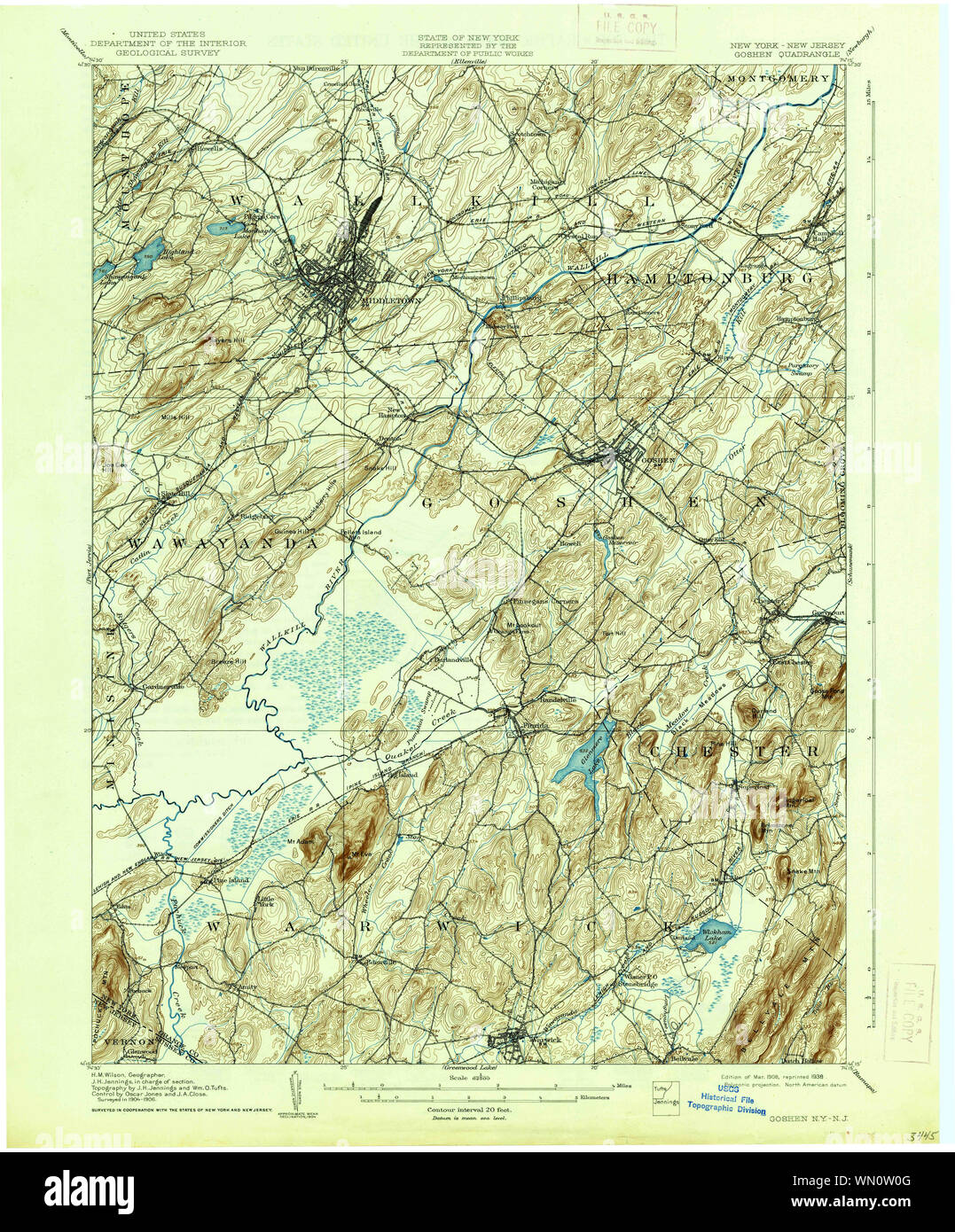Map of goshen new york hi-res stock photography and images - Alamy