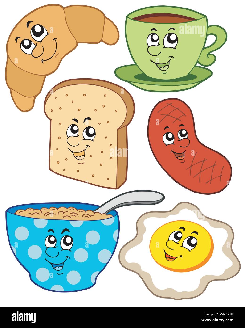 Cartoon breakfast collection Stock Vector Image & Art Alamy