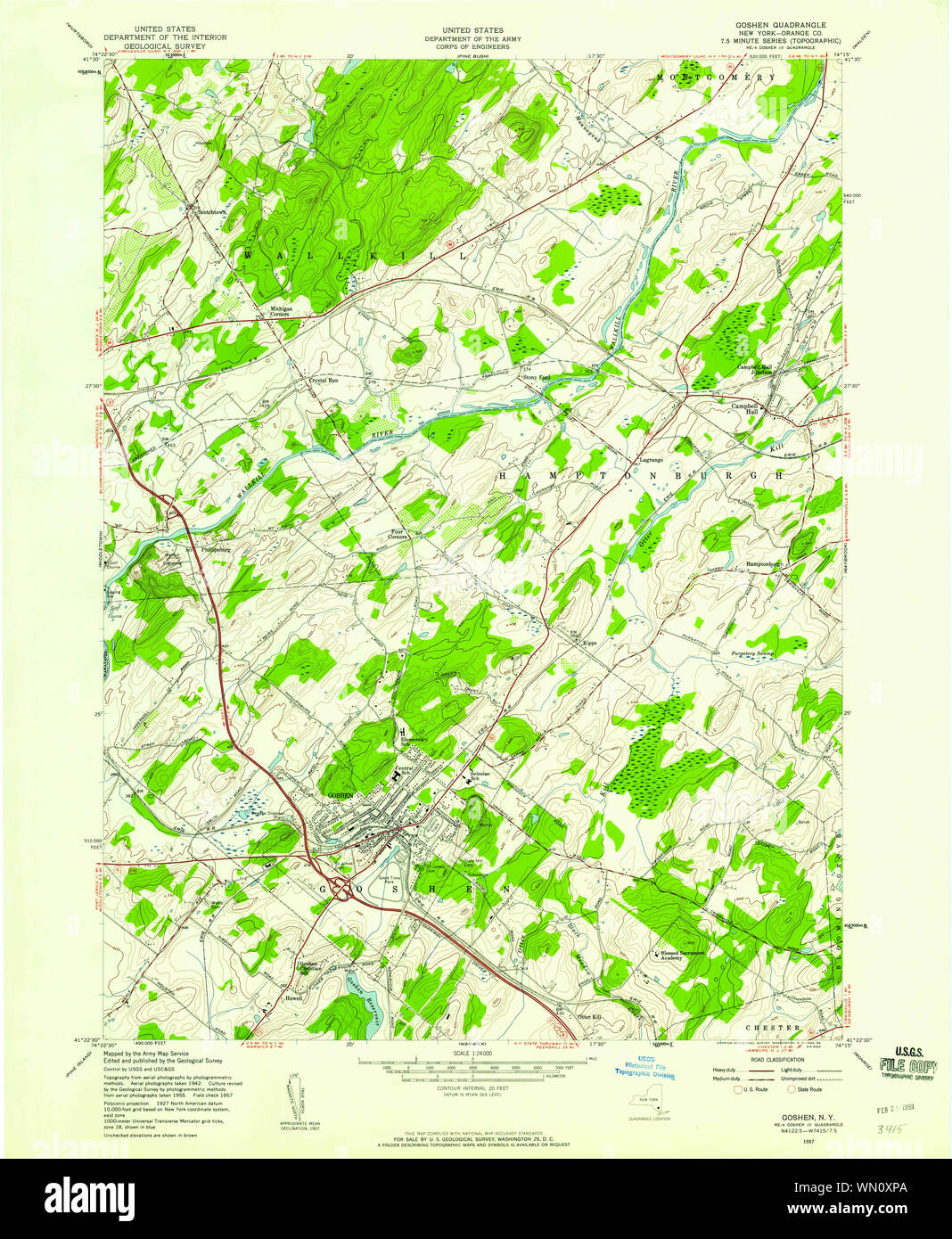 New York NY Goshen 129577 1957 24000 Restoration Stock Photo Alamy