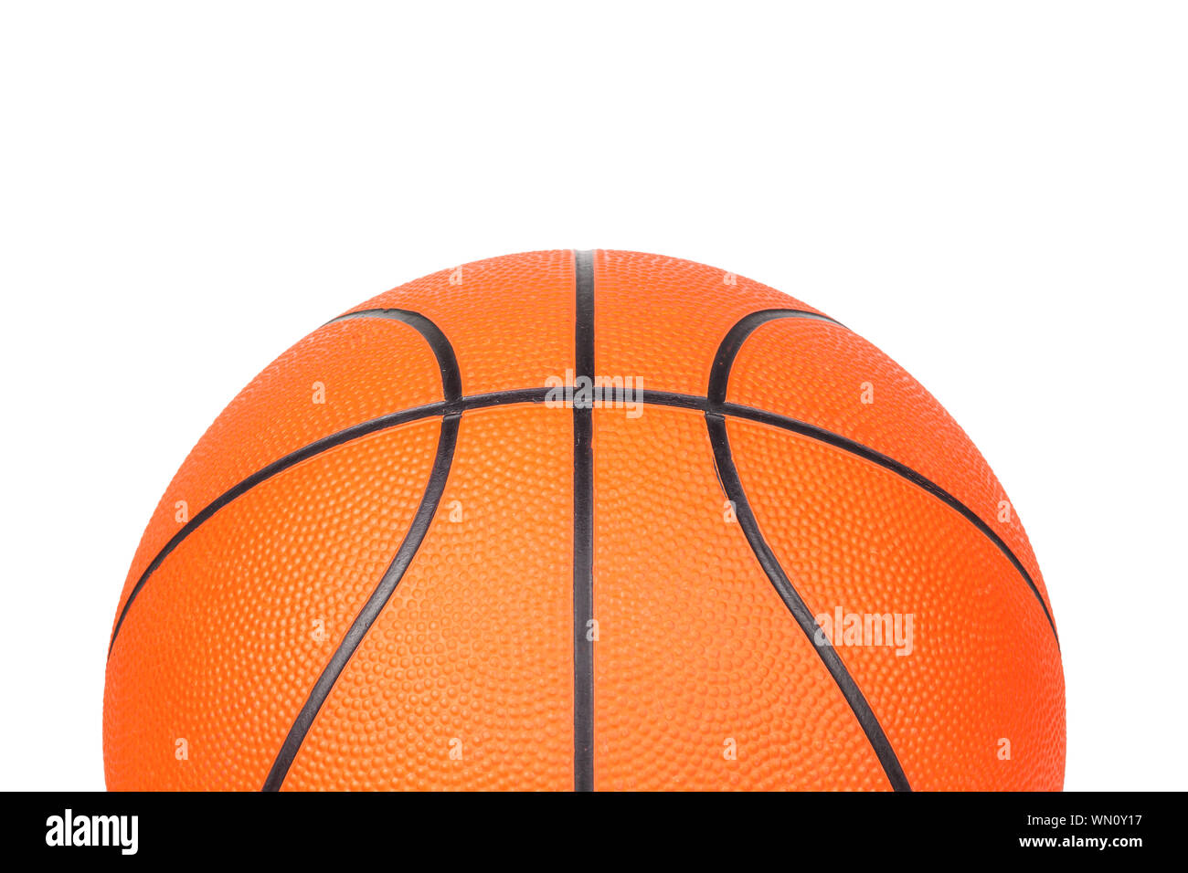 Orange basketball white background hires stock photography and images