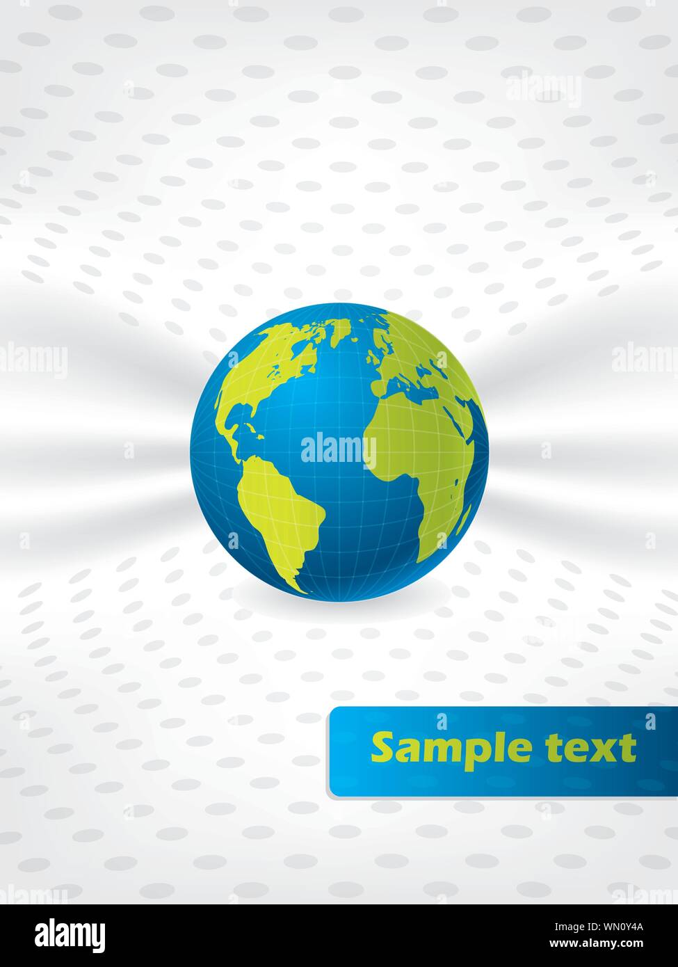 Abstract globe brochure design Stock Vector