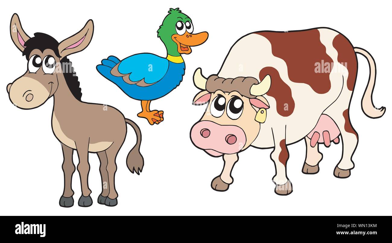 Animal Farm Animals Working