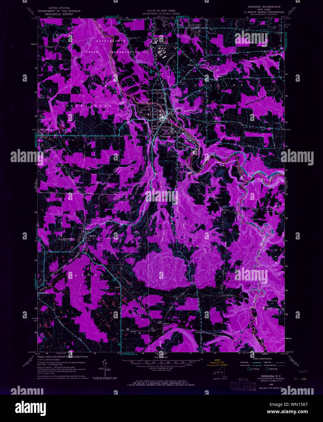 Map of gowanda new york hires stock photography and images Alamy