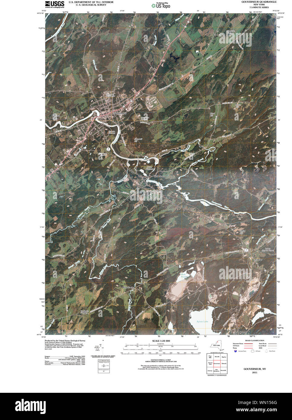 Gouverneur new york map hires stock photography and images Alamy