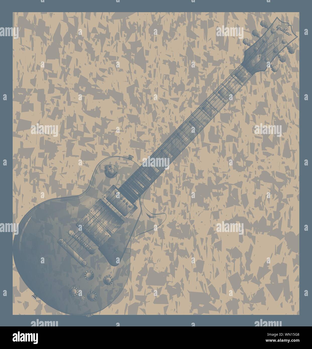 Solid Grunge Electric Guitar Stock Vector Image & Art Alamy