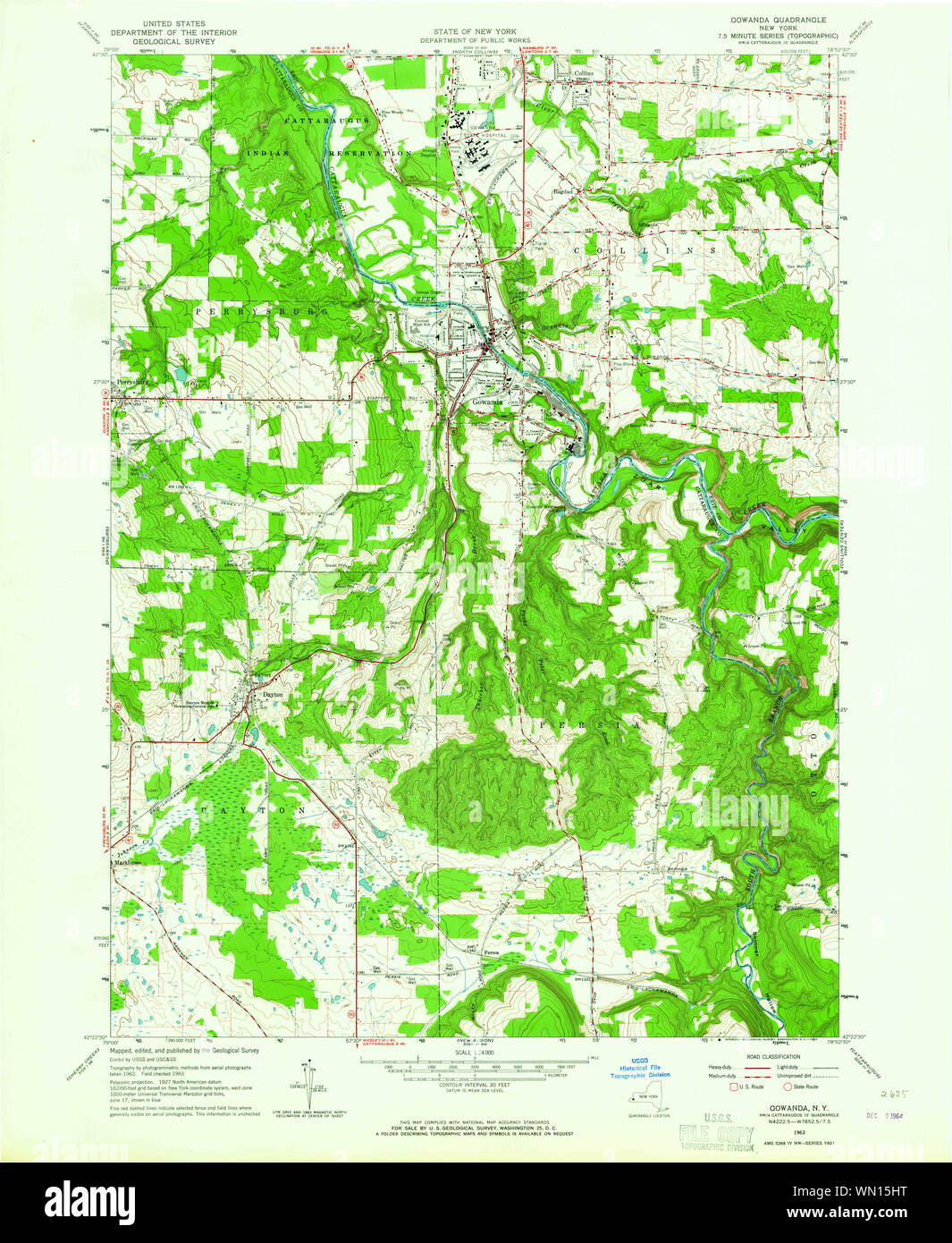 Map of gowanda hires stock photography and images Alamy
